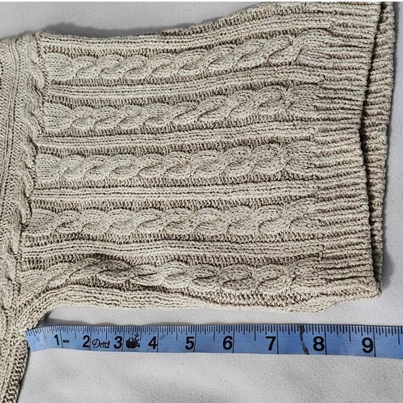 RALPH LAUREN KNIT BEIGE PULLOVER SWEATER – WOMEN'S SIZE S – CABLE TEXTURE - Picture 8 of 9